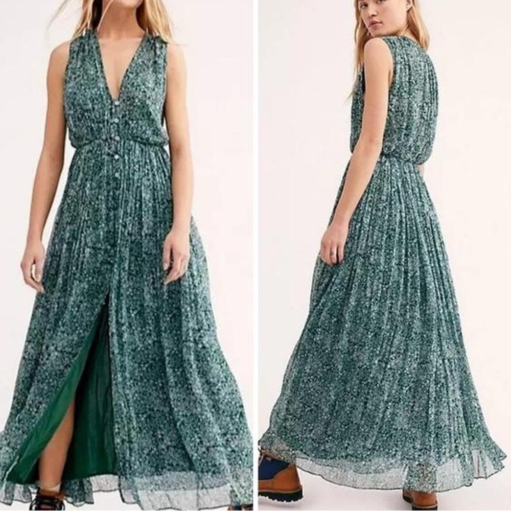 Free People My Fair Lady Floral Maxi Dress